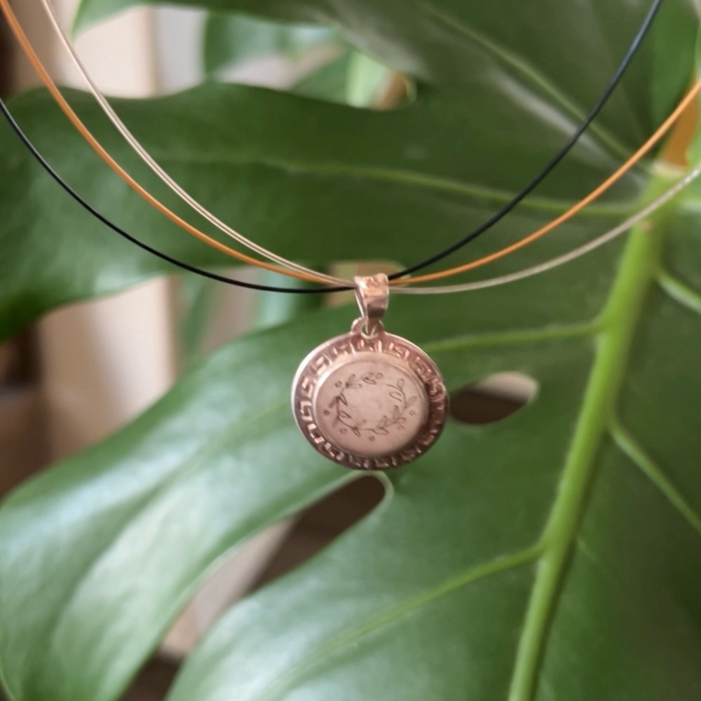 Olive Branch Pendant Necklace from Greece